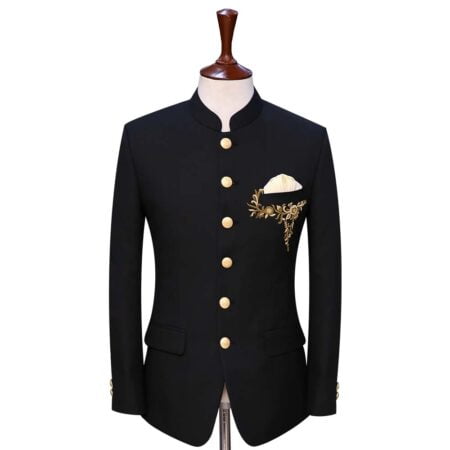 Black Luxury Suit With Embroidery