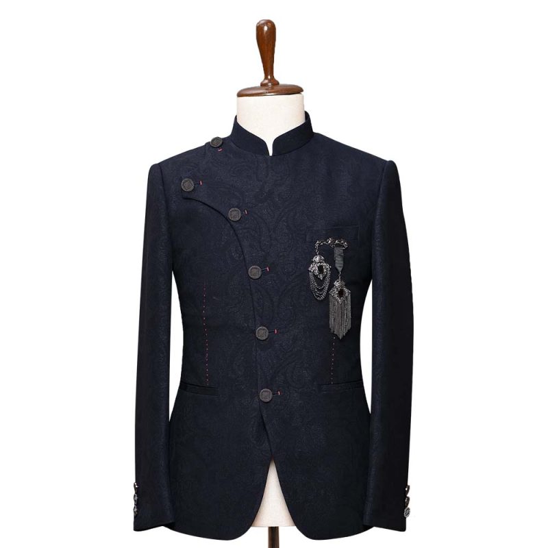 Blue Texture Luxury Suit