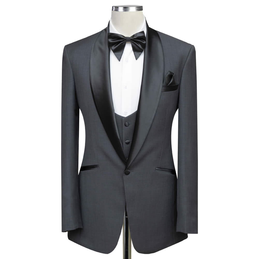 Grey Tuxedo Suit