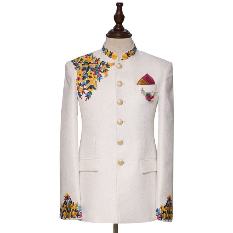 Maroon Embroidered Silk Suit Set