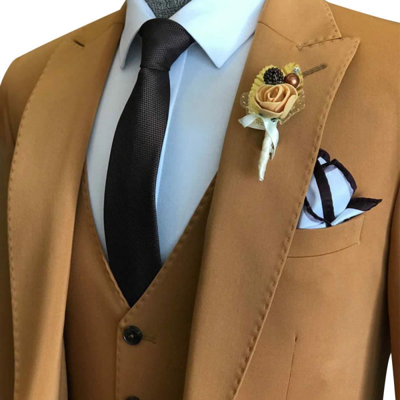 Burnt Orange Suit Front