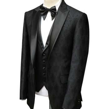 Black Tuxedo For Wedding Side View