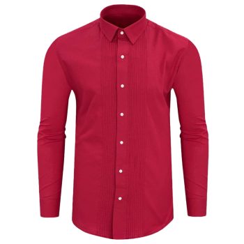 Red Tuxedo Shirt Front