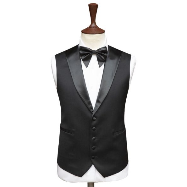 Black Tuxedo Suit For Wedding Waistcoat