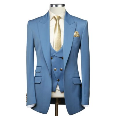 Checkout Sky Blue Prom Suit | Free Shipping | Andre Emilio
