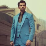 Sky Blue Prom Suit For Gentleman