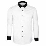 White-Shirt-With-Black-Collar