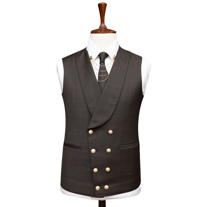 Brown Prom Suit Vest