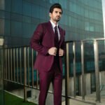 Maroon Suit For wedding