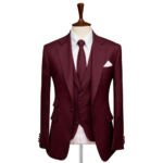 Maroon Suit For wedding