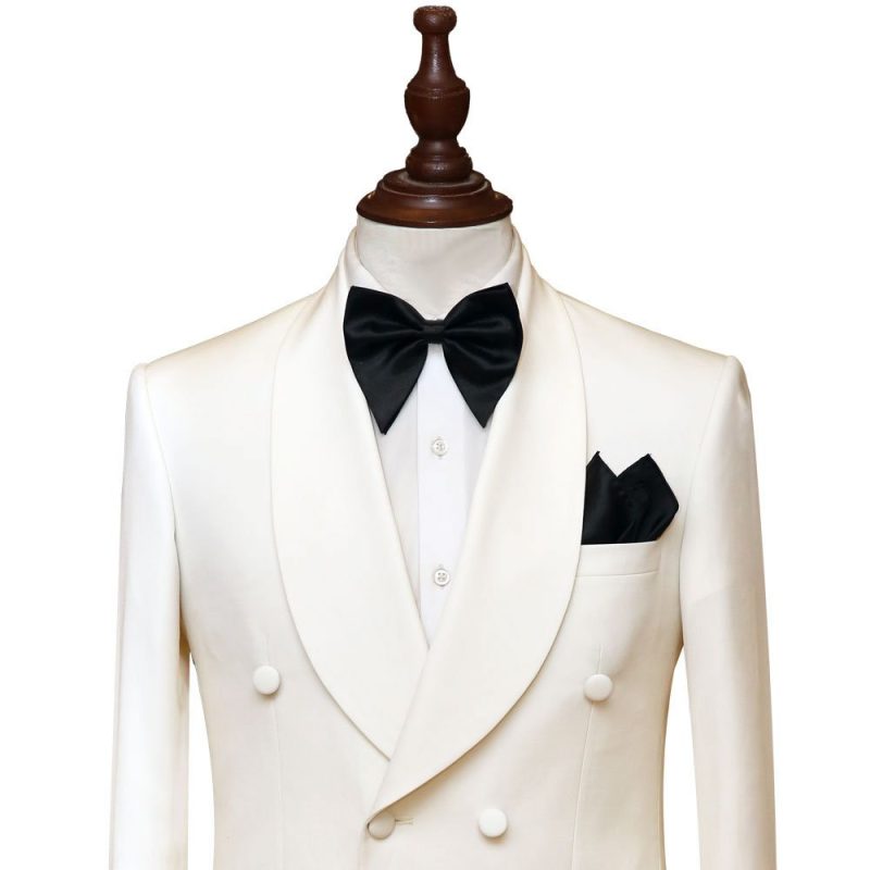 Shop Ivory White Tuxedo Suit Free Shipping Andre Emilio