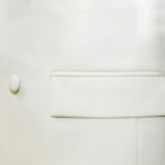 custom ivory dinner jacket for men front closer view