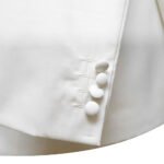 custom ivory dinner jacket for men front closer view