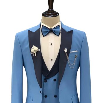 custom Sky Blue Tuxedo