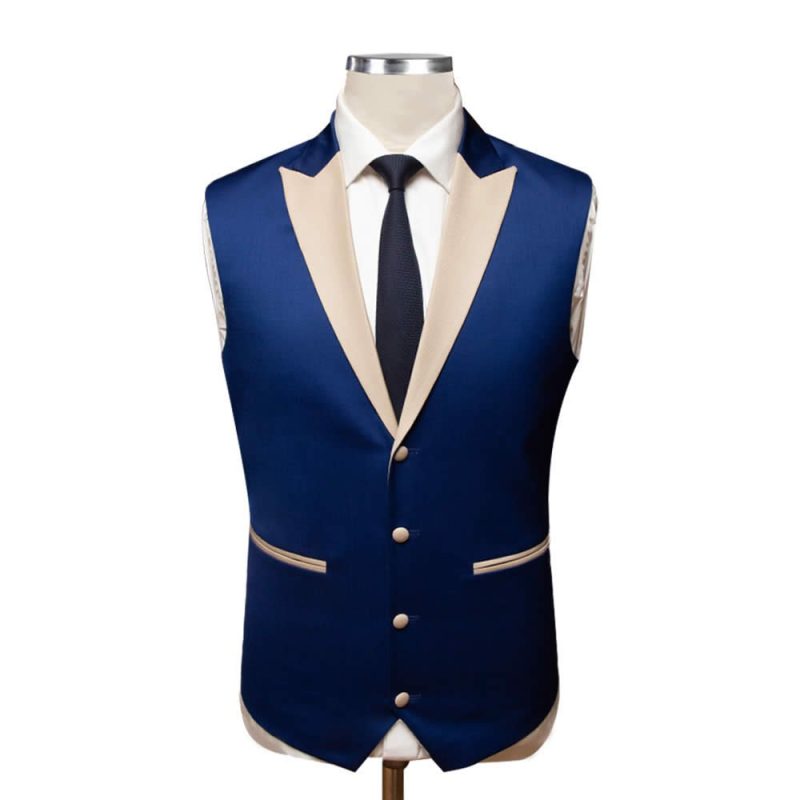Blue Tuxedo Vest