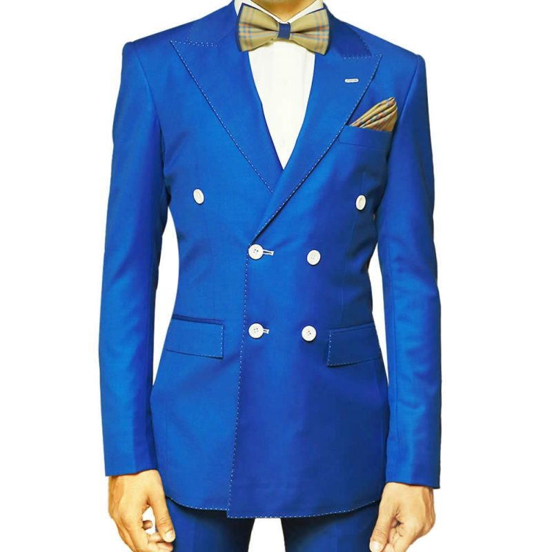Royal Blue Double Breasted Suit