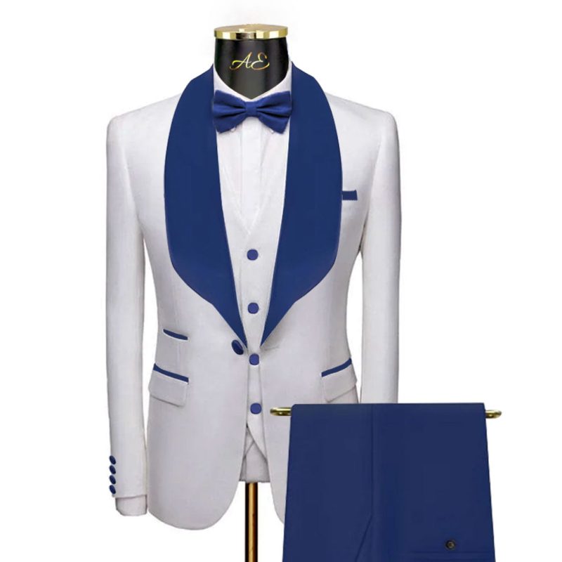 White And Blue Tuxedo