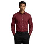Bespoke Men Maroon Dress Shirt