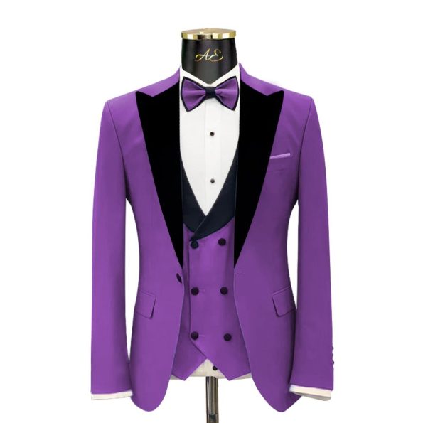 Black & Lavender Tuxedo