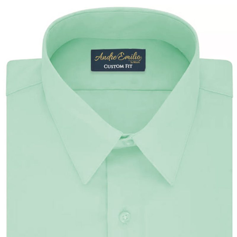 Light Green Dress Shirt Collar