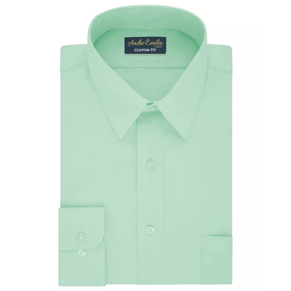 Buy Light Green Dress Shirt - 10% Off | Andre Emilio