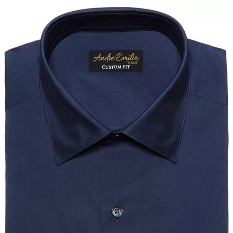 Navy Blue Dress Shirt Collar