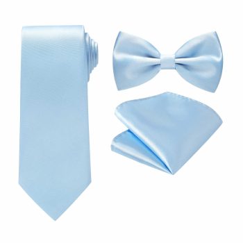 Sky Blue Mens Suit Accessories Set