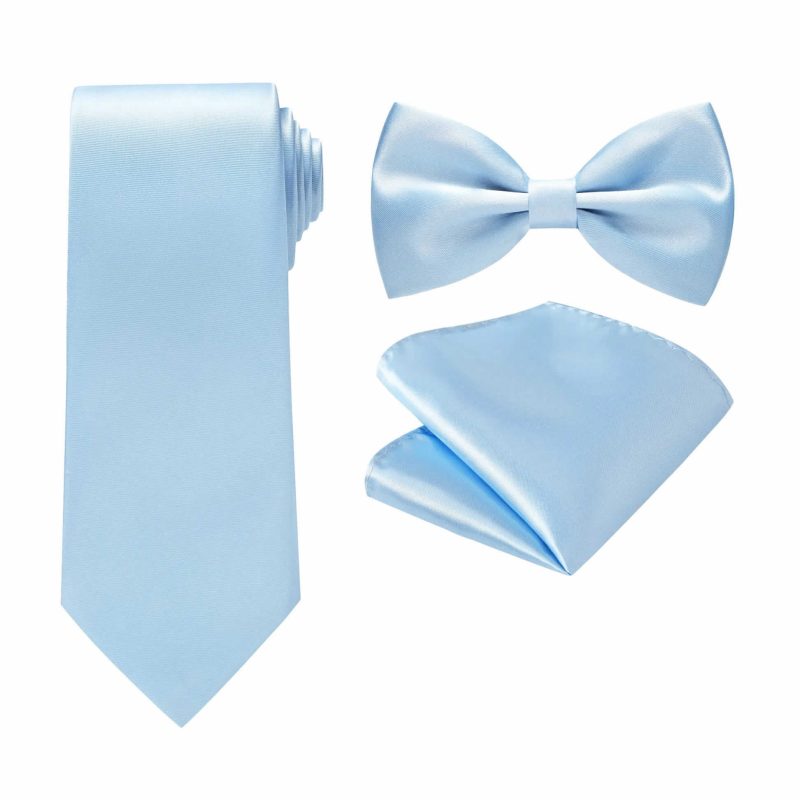 Sky Blue Mens Suit Accessories Set