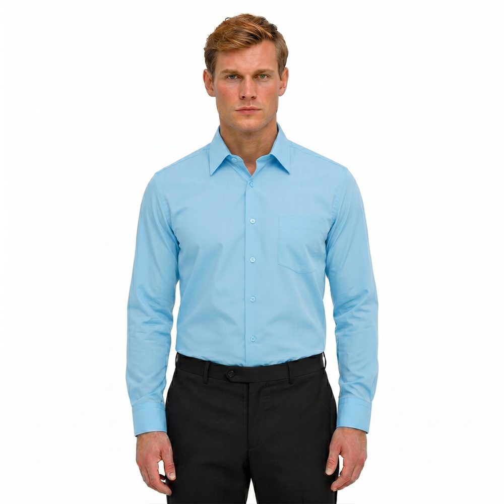 Andre Emilio Aqua Blue Shirt For Men