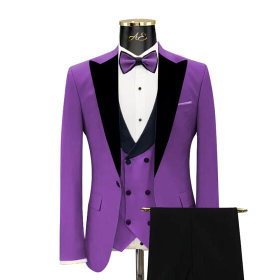Hurry Up! Buy Black and Lavender Tuxedo From Andre Emilio