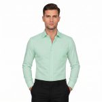 Light Green Dress Shirt For Men