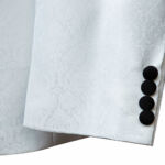 Texture White Tuxedo Suit
