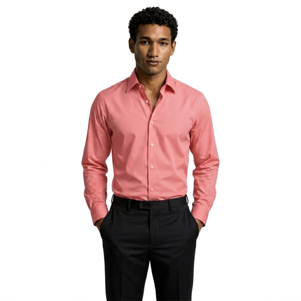 Bespoke Men Dusty Rose Dress Shirt
