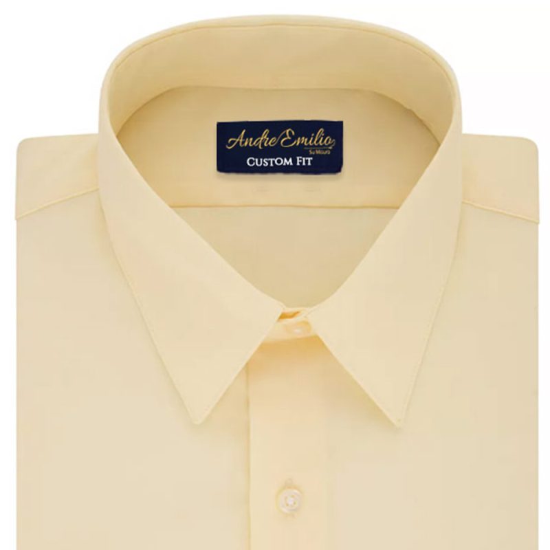 Light Yellow Dress Shirt Collar