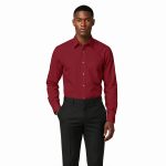 Andre Emilio Mens Red Dress Shirt