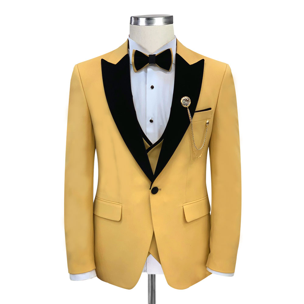 Black and Yellow Tuxedo - Buy Yellow Tuxedo For Wedding
