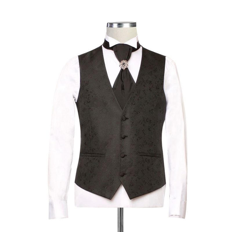 V Shape Self Texture 4 Button Clouser