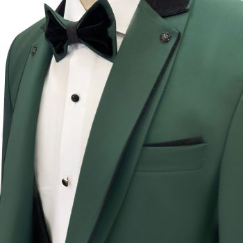 Emerald Green Tuxedo Double Layer Lapel