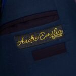 Men’s Navy Blue Tuxedo With Black Lapel