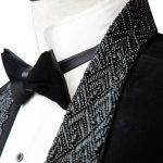 Black Velvet Tuxedo With Crystal Bead
