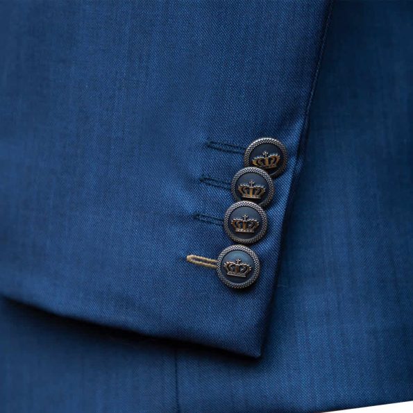 Blue And Brown Suit Sleeve Buttons