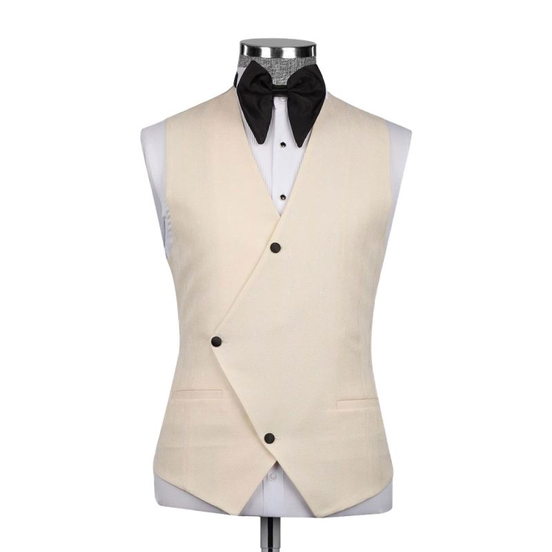 Cream Tuxedo Waistcoat
