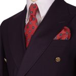 Dark Purple Double Breasted Suit