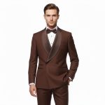 Chocolate Brown Tuxedo For Men