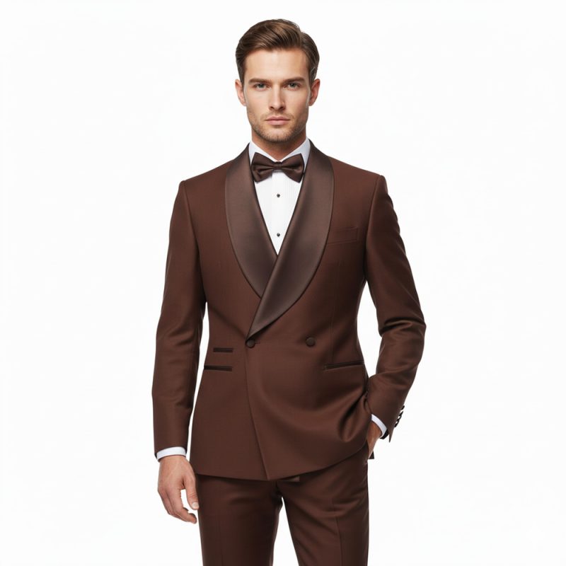 Chocolate Brown Tuxedo For Men