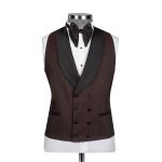 Custom Coffee Brown Tuxedo For Men