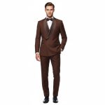 Chocolate Brown Tuxedo For Men