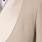 Beige Double Breasted Tuxedo