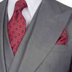 Hand Pick Stitch Grey Suit