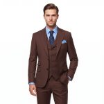 Andre Emilio Dark Chocolate Brown 3 Piece Suit